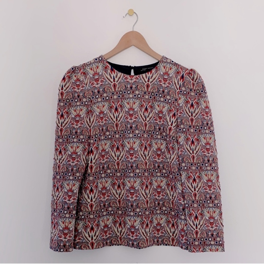 Zara Puff Shoulder Knit Sweater